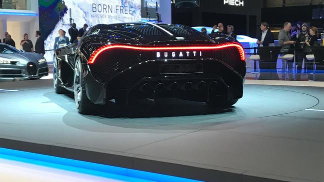 Bugatti La Voiture Noire is the most expensive car ever produced at about $18.9 million. (Sinclair Broadcast Group / Jill Ciminillo)