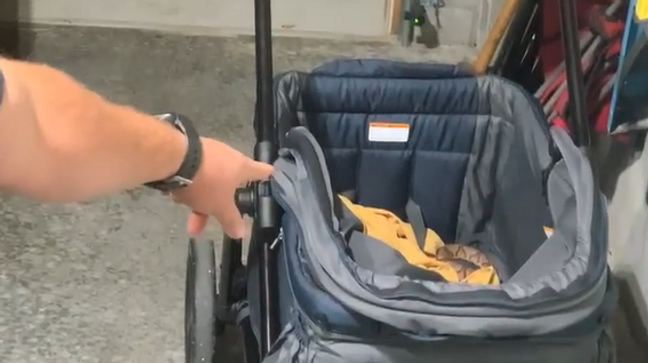 Tennessee couple finds venomous snake curled up in baby wagon (Courtesy Autumn Maidlow)
