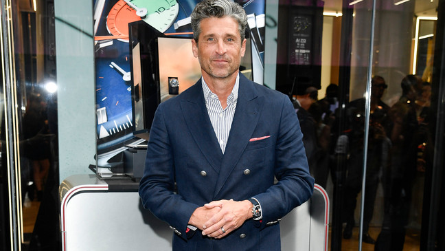FILE - Patrick Dempsey attends the TAG Heuer Fifth Avenue Flagship store opening, July 12, 2023, in New York. On Tuesday, Nov, 7, People magazine named Dempsey as its Sexiest Man Alive. (Photo by Evan Agostini/Invision/AP, File)