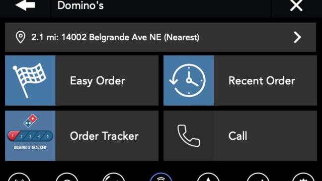 Uconnect Market is a new platform that allows FCA customers to make on-demand reservations{ }and to purchase{ }products and services directly{ }from the vehicle touchscreen. (Image courtesy of Fiat Chrysler Automobiles)