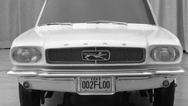After considering Cougar, Stiletto and Allegro, the name Mustang – inspired by a World War II fighter plane – sticks, but the team goes on to push the pony branding as the car is launched.{&nbsp;}(Image courtesy of Ford Motor Co.)