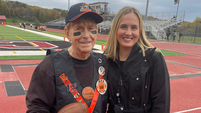 Arty Newman started with Rome Free Academy as a member of the chain crew in 1963, and shortly after began his role as a ball boy in 1965. He's been with the team ever since. (Photo by: CNY Central)