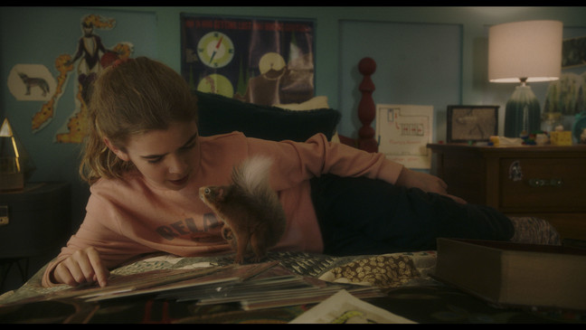 Ulysses and Matilda Lawler as Flora in{ }Flora & Ulysses, exclusively on Disney+ (Photo: Disney){ }