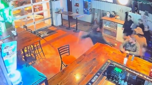 Surveillance footage shows Chris Young pushed at Nashville bar before arrest (Video: Chris Young attorney Bill Ramsey)