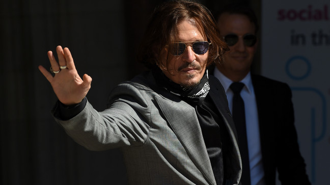 FILE - Johnny Depp arrives at the Royal Courts of Justice, the Strand on July 28, 2020 in London, England.{ } (Photo by Stuart C. Wilson/Getty Images)