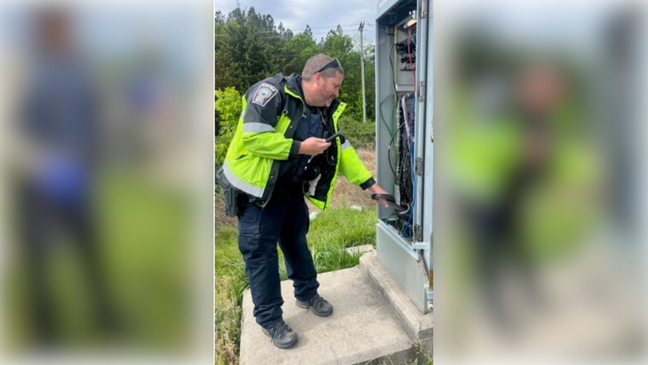 Snake causes power outage at Virginia intersection (Prince William County Police)