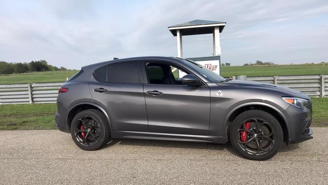 2018 Alfa Romeo Stelvio Quadrifoglio{ }(Sinclair Broadcast Group / Jill Ciminillo)