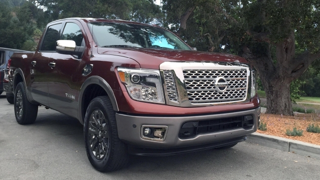 2017 Nissan Titan Platinum trim (Photo by Jill Ciminillo)
