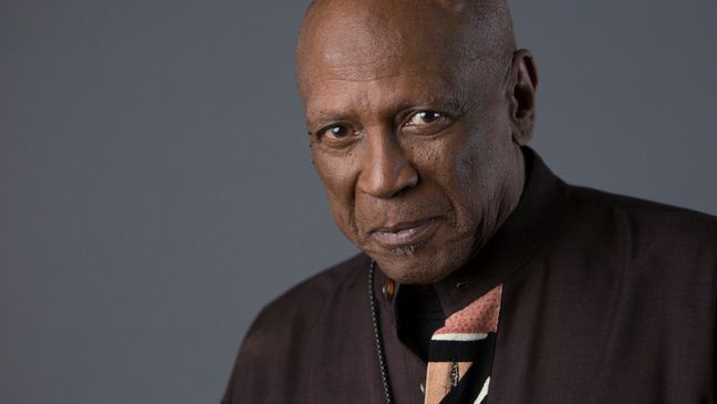 FILE - Louis Gossett Jr. poses for a portrait in New York to promote the release of "Roots: The Complete Original Series" on Bu-ray on May 11, 2016. Gossett Jr., the first Black man to win a supporting actor Oscar and an Emmy winner for his role in the seminal TV miniseries âRoots,â has died. He was 87. (Photo by Amy Sussman/Invision/AP, File)