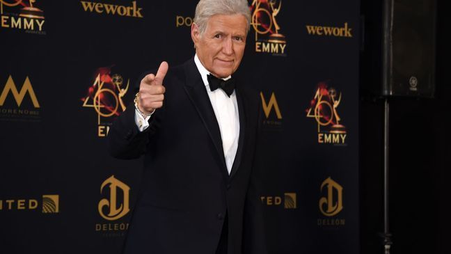 Alex Trebek poses in the press room during the 46th annual Daytime Emmy Awards at Pasadena Civic Center on May 05, 2019 in Pasadena, California. (Photo by Gregg DeGuire/Getty Images)