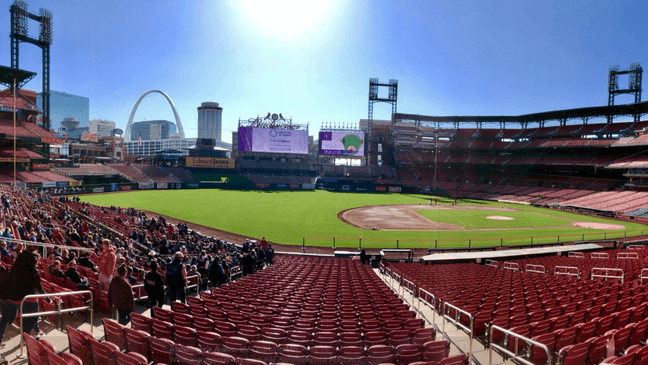 Alzheimer's Association volunteers took to the field Saturday to set the Guinness World Record for the largest human image of a brain.{&nbsp;}(Photo Courtesy of The Alzheimer's Association Greater Missouri Chapter)