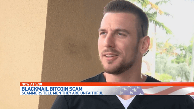 New scam targets cheating husbands with Bitcoin ransom. (WPEC){&nbsp;}{p}{/p}