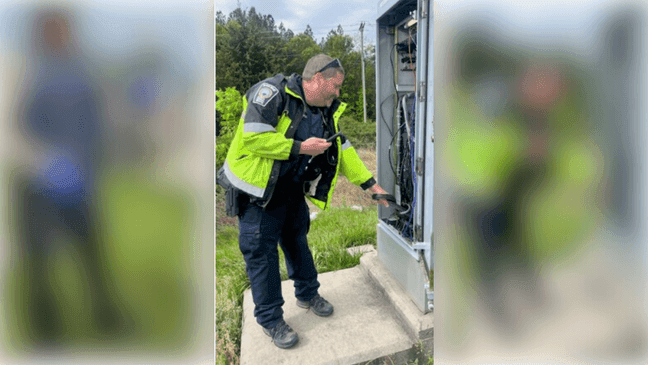 Snake causes power outage at Virginia intersection (Prince William County Police)