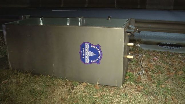 A number of D.C. speed cameras were knocked down or damaged overnight. (WJLA)