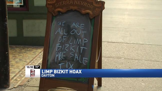 WRGT - Limp Bizkit fans show up to hoax concert in Dayton, Ohio