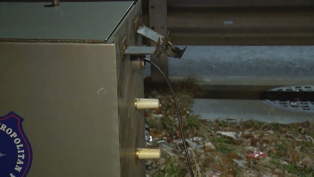 A number of D.C. speed cameras were knocked down or damaged overnight. (WJLA)