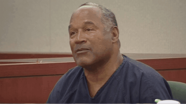 FILE - O.J. Simpson returns to Las Vegas court in bid for new trial, May 2013. (CNN/MGN)