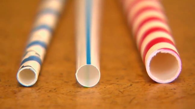 Seattle's ban on plastic straws and utensils goes into effect July 1, 2018. (Photo: KOMO News){&nbsp;}