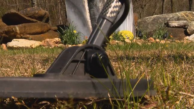 Metal detectorist Stephen Patterson will convey his enthusiasm and knowledge to folks when the Lost Dutchman's Mining Association Vein Mountain Camp hosts the Digger's Detector Hunt Party from April 22-25. (Photo credit: WLOS staff)