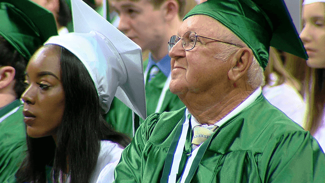 Navy veteran gets his diploma 60 years later (WKRC)