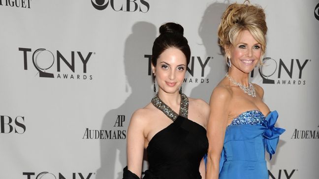 FILE - In this Sunday, June 12, 2011, file photo, Christie Brinkley, left, and her daughter Alexa Ray Joel arrive at the 65th annual Tony Awards, in New York.{&nbsp;} (AP Photo/Charles Sykes, File)