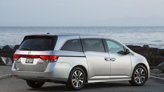 2011-2016 Honda Odyssey minivans are being recalled, because the release lever for the outboard second-row seats may remain in the unlocked position, allowing the seats to move unexpectedly. (American Honda Motor Co., Inc.)
                    
                    