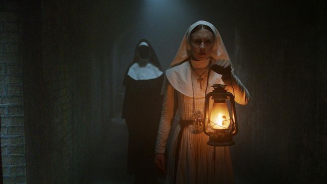 (Front) TAISSA FARMIGA as Sister Irene in New Line Cinema's horror film "THE NUN," a Warner Bros. Pictures release. (Photo: Warner Bros.)