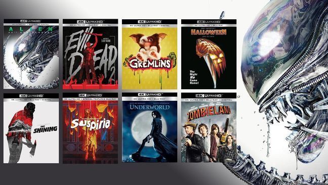 Horror classics in 4K: "Alien," "Evil Dead 2," "Gremlins," "Halloween," "The Shining," "Suspiria," "Underworld," "Zombieland." (Photo: 20th Century Fox, Lionsgate, Warner Bros., Synapse Films, Sony)