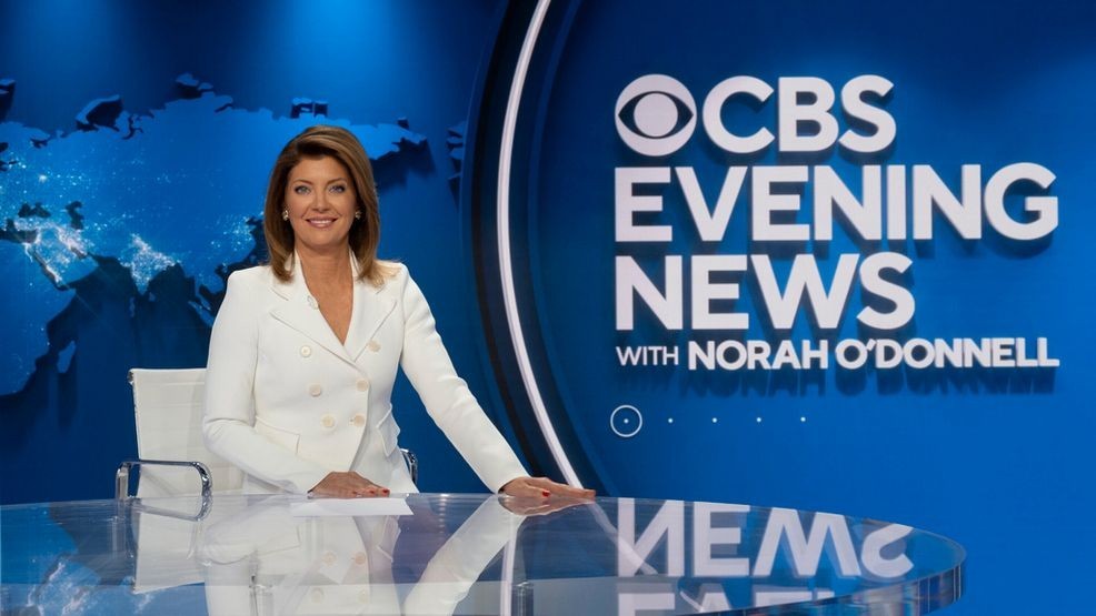 This image released by CBS News shows Norah O'Donnell on the new set of "CBS Evening News with Norah O'Donnell" in Washington, D.C., on Aug. 16, 2022. (T.J. Kirkpatrick/CBS News via AP)