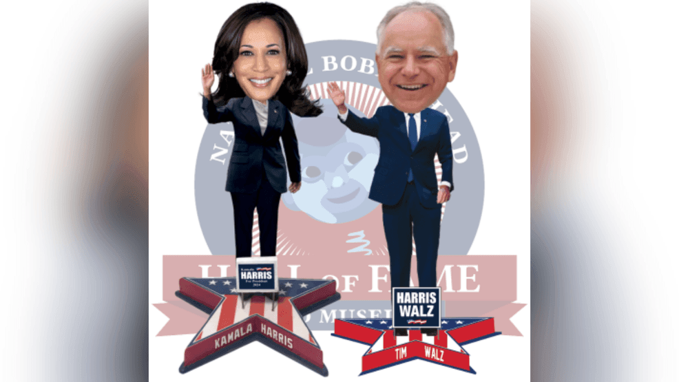 Kamala Harris, Tim Walz official Bobbleheads available for pre-order (Courtesy: National Bobblehead Hall of Fame and Museum)