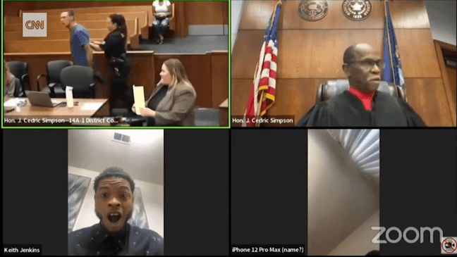 Washtenaw County Judge Cedric Simpson orders man to 558 days in jail for contempt of court after defendant responds using profanity. (CNN)