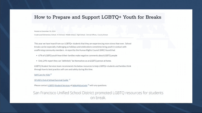 San Francisco United School District{&nbsp;}offers LGBTQ+ resource guide{&nbsp;}(The National News Desk)