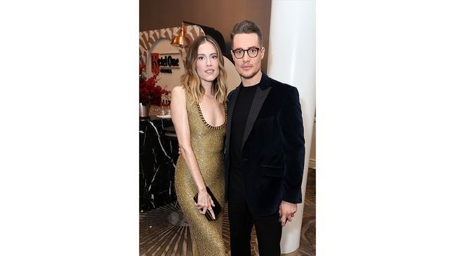 BEVERLY HILLS, CALIFORNIA - MARCH 14: (L-R) Allison Williams and Alexander Dreymon attend 35th Annual GLAAD Los Angeles Media Awards Sponsored By Ketel One Vodka at The Beverly Hilton on March 14, 2024 in Beverly Hills, California. (Photo by Randy Shropshire/Getty Images for Ketel One Family Made Vodka)