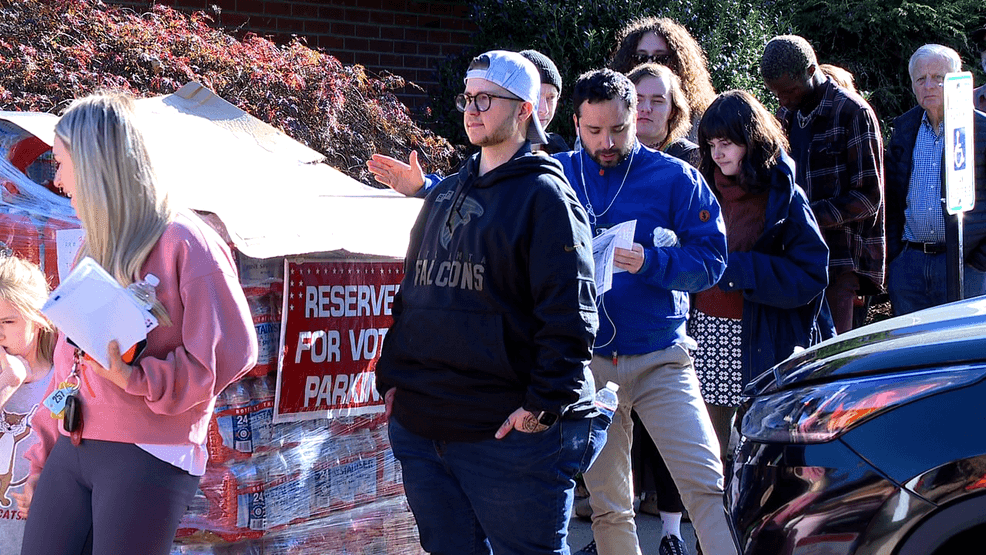 OCT. 17, 2024 - On the first day of early voting in North Carolina, a total of 5,700 residents cast their ballots in Buncombe County. (Photo credit: WLOS Staff)