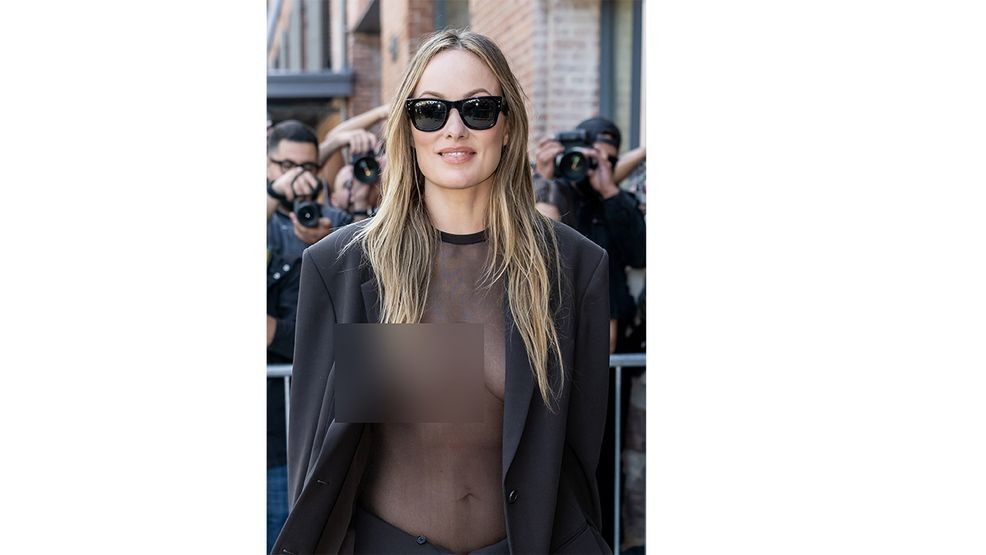 Image for story: Olivia Wilde suffers wardrobe malfunction in completely sheer top