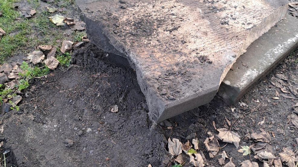 Image for story: Bah, humbug! Vandal smashes Ebenezer Scrooge's tombstone