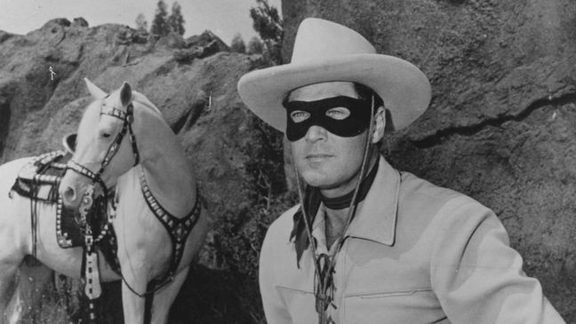 378791 04: A picture of the late actor Clayton Moore in his Lone Ranger costume which is up for an online auction from October 20-31, 2000 at sothebys.amazon.com. Moore starred as the Lone Ranger on TV from 1949 to 1952, when he was temporarily replaced by John Hart. He returned two years later and continued in the role until 1957. (Photo by Online USA)