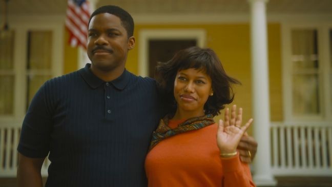 Jovan Adepo and Taylour Paige as The Hanlons, a family just trying to live a nice life in Derry, Maine. (Courtesy HBO)