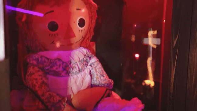 The original Annabelle doll (WVIT)