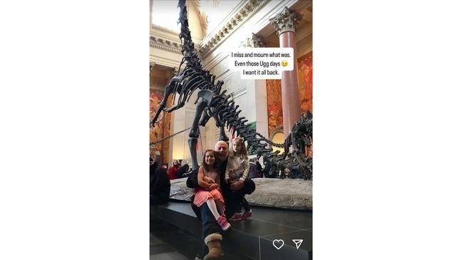 Emma Heming Willis shared a throwback photo of Bruce with their daughters, Mabel and Evelyn, in a bittersweet Father’s Day tribute. (Credit: Instagram/Emma Heming Willis)