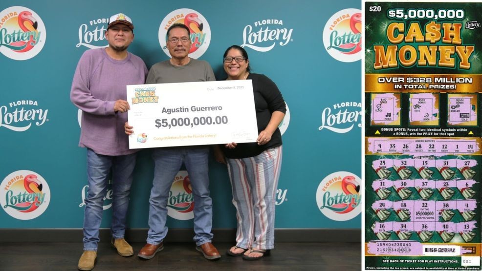Image for story: Florida man rings in New Year, turning $20 into $5 million jackpot with scratch-off ticket