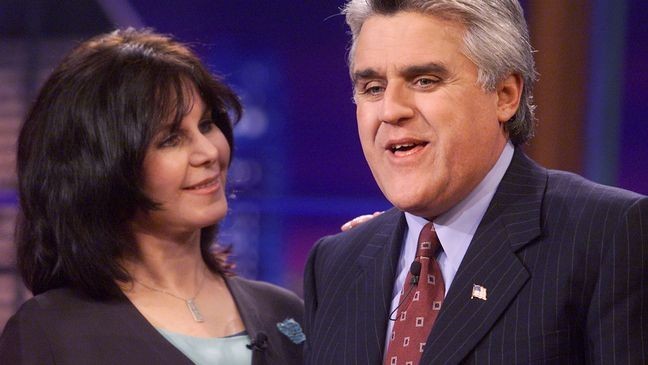 Mavis Leno on "The Tonight Show with Jay Leno" at the NBC Studios in Los Angeles, Ca. October 3, 2001. Photo by Kevin Winter/Getty Images.