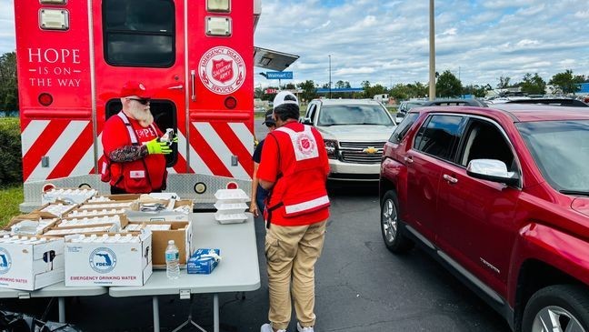 Volunteers in Florida after Hurricane Helene hit southeastern U.S. (Salvation Army)