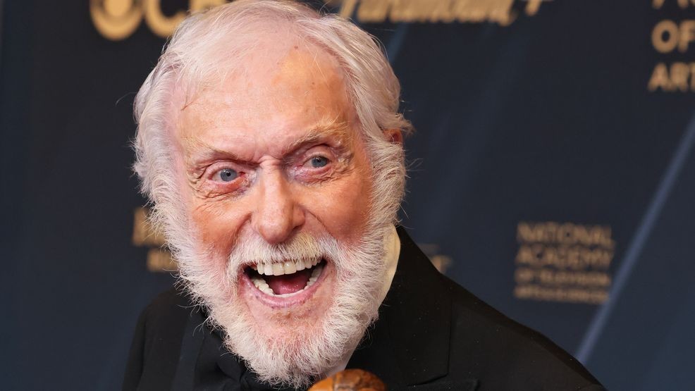 LOS ANGELES, CALIFORNIA - JUNE 07: Dick Van Dyke, winner, poses at the 51st annual Daytime Emmys Awards at The Westin Bonaventure Hotel & Suites, Los Angeles on June 07, 2024 in Los Angeles, California. (Photo by Rodin Eckenroth/Getty Images)
