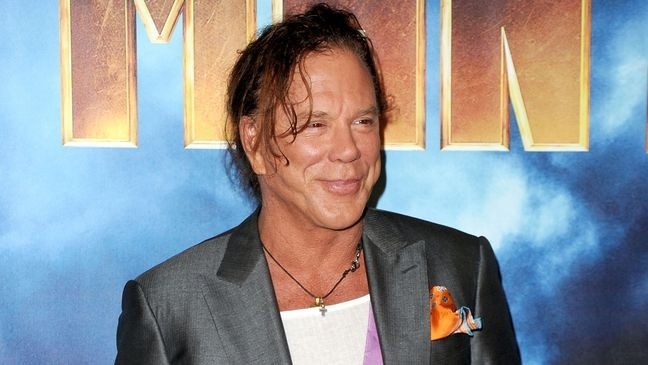 LOS ANGELES, CA - APRIL 23:  Actor Mickey Rourke poses during Paramount Pictures & Marvel Entertainment's "Iron Man 2" photo call held at the Four Seasons Hotel on April 23, 2010 in Los Angeles, California.  (Photo by Jason Merritt/Getty Images)