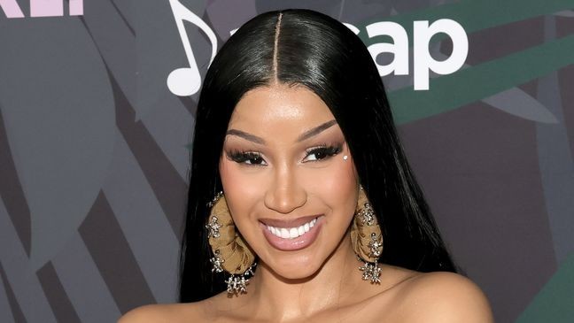 LOS ANGELES, CALIFORNIA - JUNE 08: Cardi B arrives at the 2025 ASCAP Rhythm & Soul Awards at Four Seasons Hotel Los Angeles at Beverly Hills on June 08, 2025 in Los Angeles, California. (Photo by Kevin Winter/Getty Images)