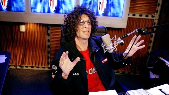 NEW YORK - JANUARY 9: Radio talk show host Howard Stern debuts his show on Sirius Satellite Radio January 09, 2006 at the network's studios at Rockefeller Center in New York City. (Photo by Getty Images)