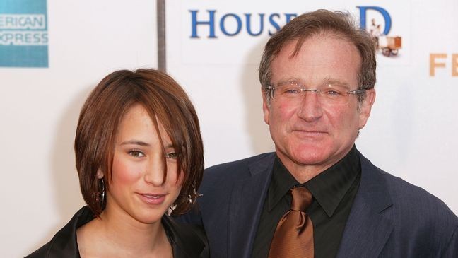 NEW YORK - MAY 7:  Actor Robin Williams and his daughter Zelda Williams arrive at the screening of "House Of D" during the 2004 Tribeca Film Festival May 7, 2004 in New York City.  (Photo by Matthew Peyton/Getty Images)