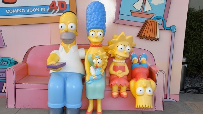 LOS ANGELES, CA - OCTOBER 14: (L _ R) Shot of a statue of Homer Simpson, Marge Simpson, Maggie Simpson, Lisa Simpson and Bart Simpson at a celebration of the 600th Episode of "The Simpsons" at YouTube Space LA on October 14, 2016 in Los Angeles, California. (Photo by Michael Tullberg/Getty Images)
