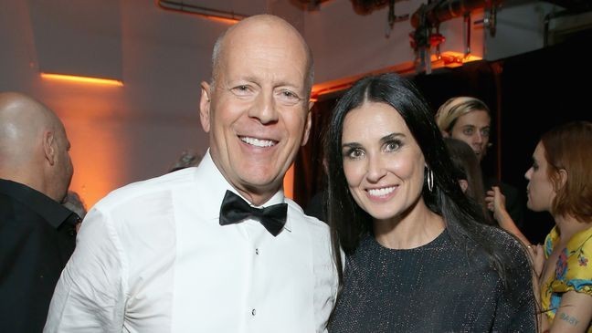 LOS ANGELES, CA - JULY 14:  Bruce Willis and Demi Moore attend the after party for the Comedy Central Roast of Bruce Willis at NeueHouse on July 14, 2018 in Los Angeles, California.  (Photo by Phil Faraone/VMN18/Getty Images For Comedy Central)
